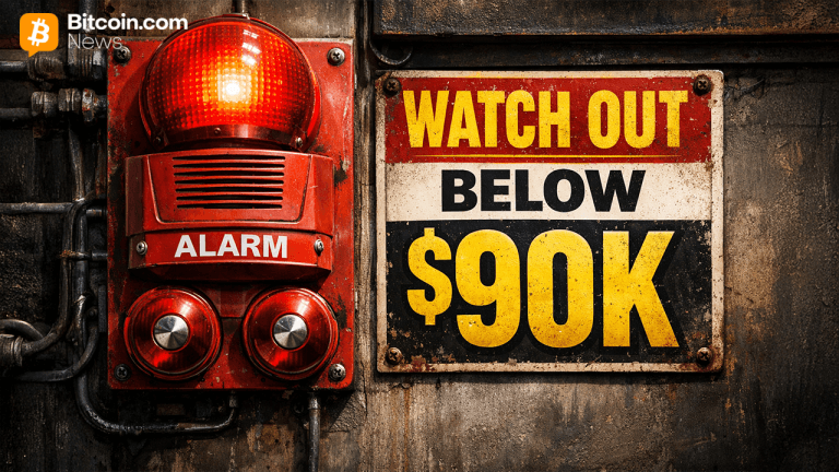 Bitcoin Below $90,000: Technicals Flash ‘Strong Sell’ as Geopolitical Fears Erase Monthly Gains